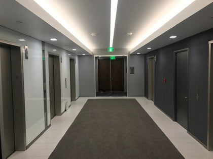 Elevator Lobby and Interior Office Building Hallways